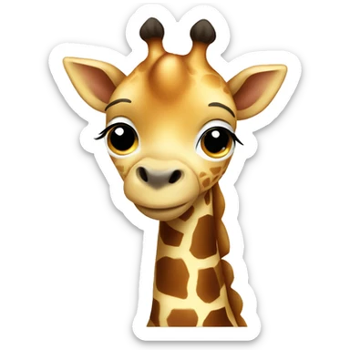 Baby giraffe sticker