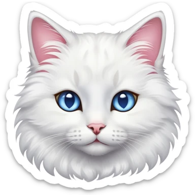 Cat with stars on it's eyes sticker