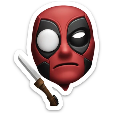 deadpool bye bye  sticker