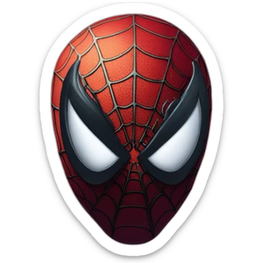 Spiderman symbiote head sticker