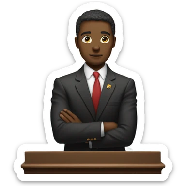 Put him at the presidents podium  sticker