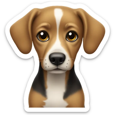 perrita pequines negra  sticker