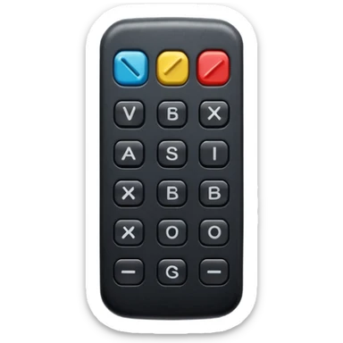 tv Remote sticker