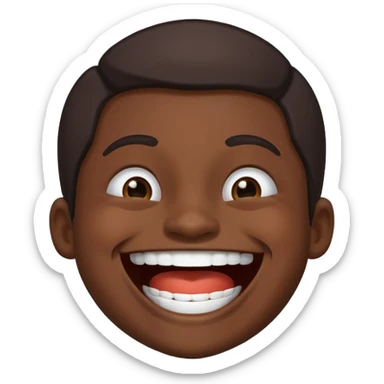 Lufy louthing and saying LOL sticker