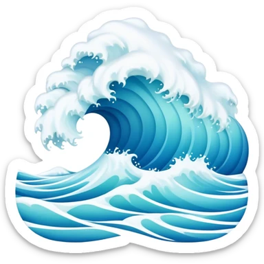 Ocean waves  sticker
