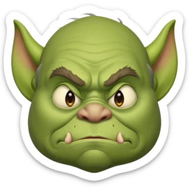 Sleepy Ogre sticker