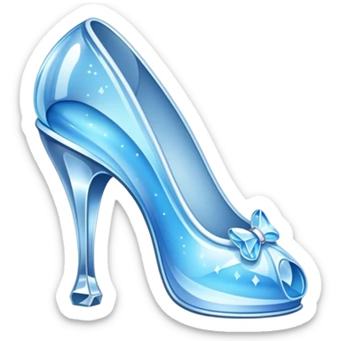 cinderela sapato cristal sticker