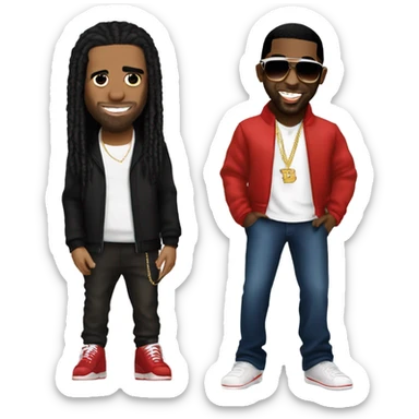 Lil Wayne and drake and p diddy  sticker