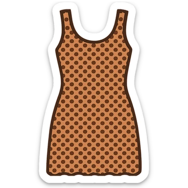 flat vector crochet swim coverup dress sticker