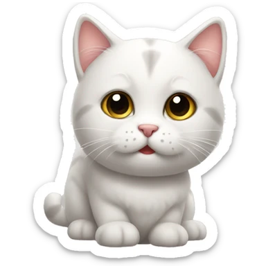 So cute cat sticker