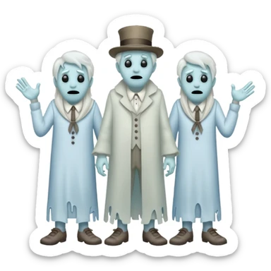 Hitchhiking ghosts sticker