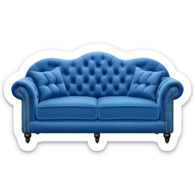 blue sofa sticker