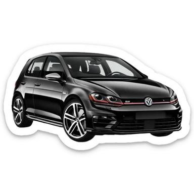 black golf r mk7 2016 sticker