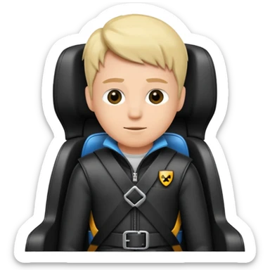 Safety belt for speed car sit sticker