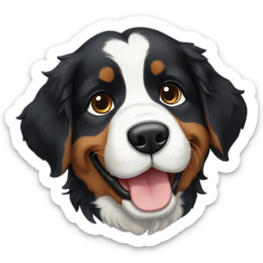 Bernese puppy dog sticker