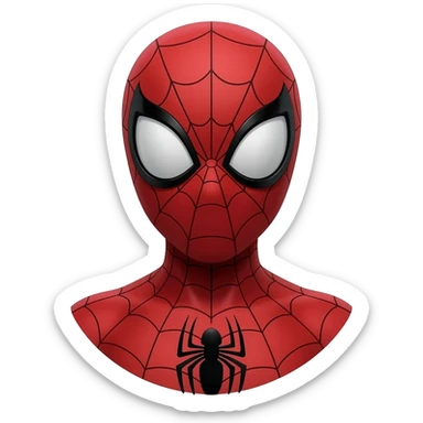 Spider man - clear emoji sticker