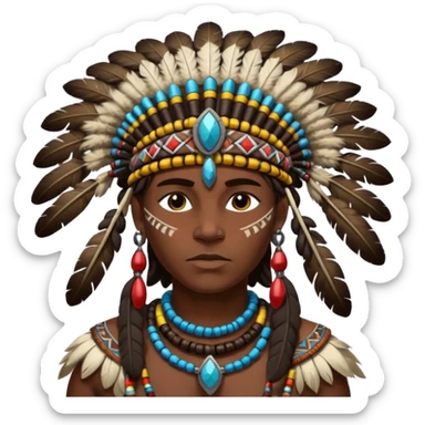 African warrior sticker