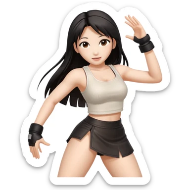Final fantasy 7 Tifa dance  sticker