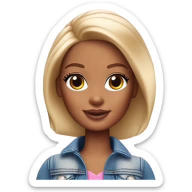 Barbie doll sticker