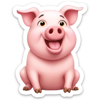 pig in love sticker