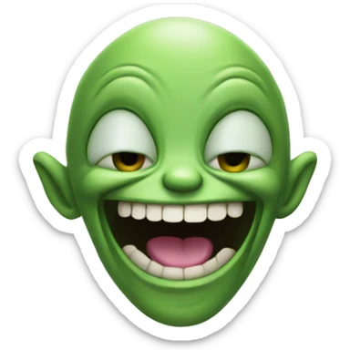 Alien laughing sticker