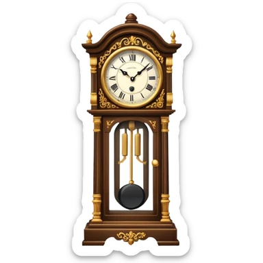 grandfather clock sticker