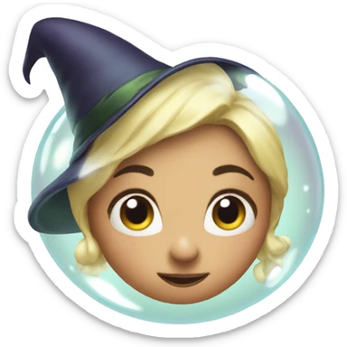 Fairy witchy magic bubble sticker