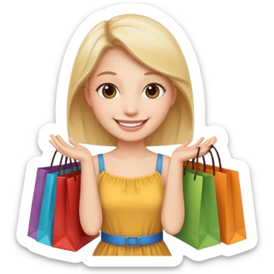 Shopping sticker