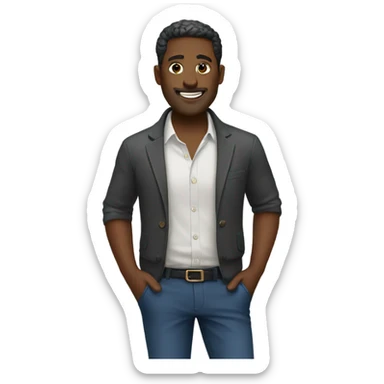 Tim business casual sticker