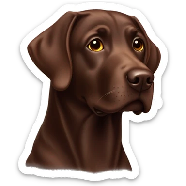 Chocolate Labrador  sticker