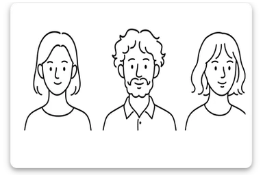 Create avatars in a similar style but with different variations, outline avatar sticker