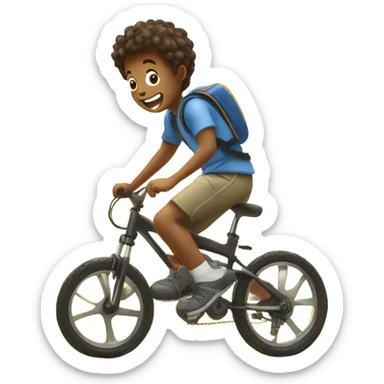 boys enjoying a sunny day sticker