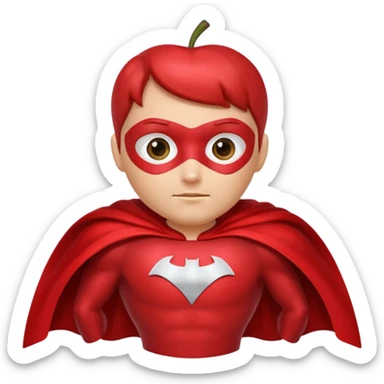 Cape-Wearing Super Fruit sticker