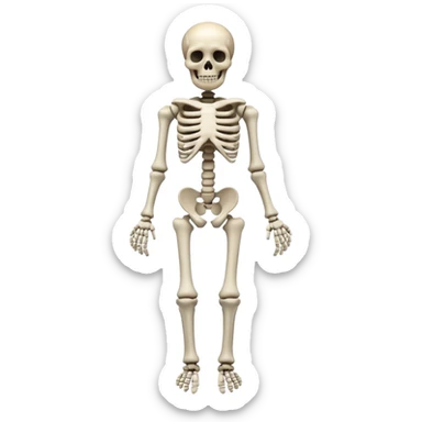 horror skeleton full body dead sticker