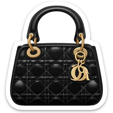black color lady dior bag sticker