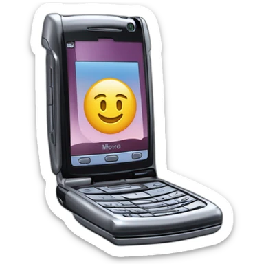 2004 Motorola Razr V3 mobile device clamshell design sticker
