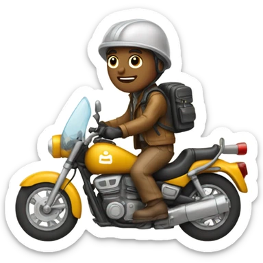 Geologist riding a motorcycle  sticker