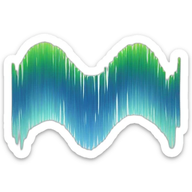 Sound wave sticker