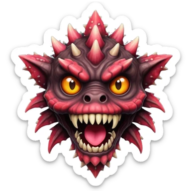 maak een emojie van de demogorgean van stranger things  sticker