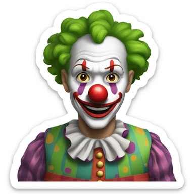 Clown sticker