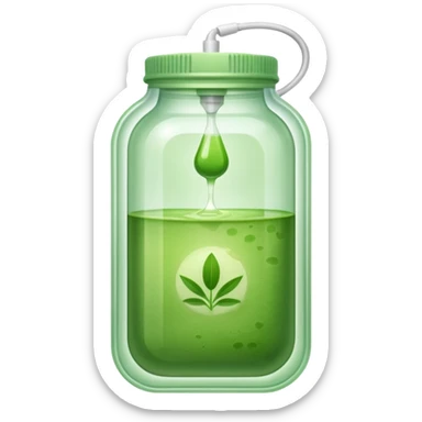 Matcha in iv bag sticker