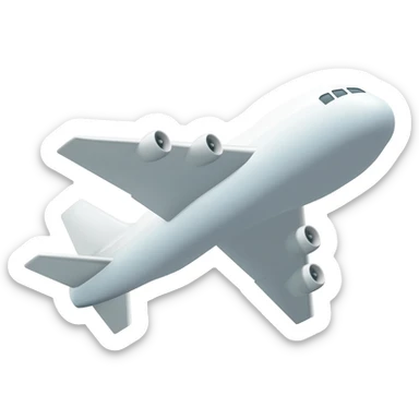 Crea un emoji de un avión sticker