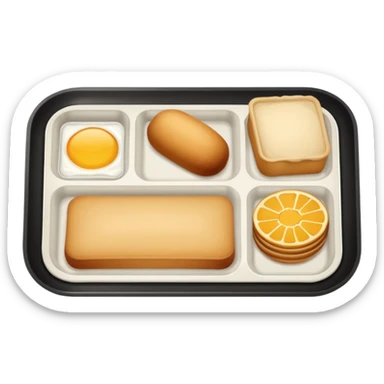 rectangle tray meal sticker