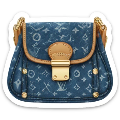 Louis Vuitton denim purse sticker