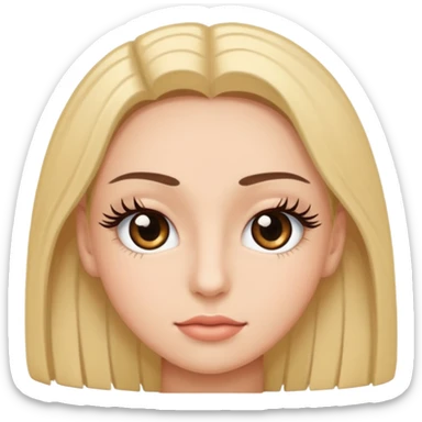 More eyelashes please  sticker