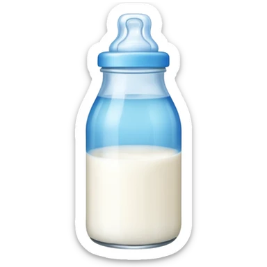 baby Milk bottle blue sticker
