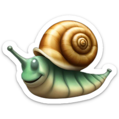 Un escargot qui fume un petard sticker
