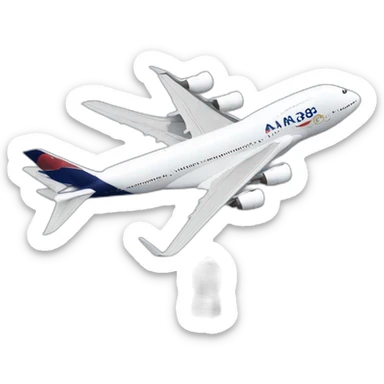 a realistic a380 sticker