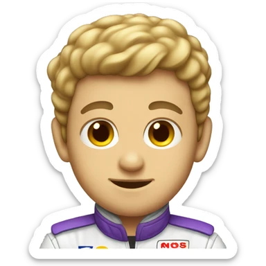Race car driver sticker