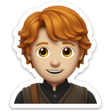 ron weasley wit book sticker